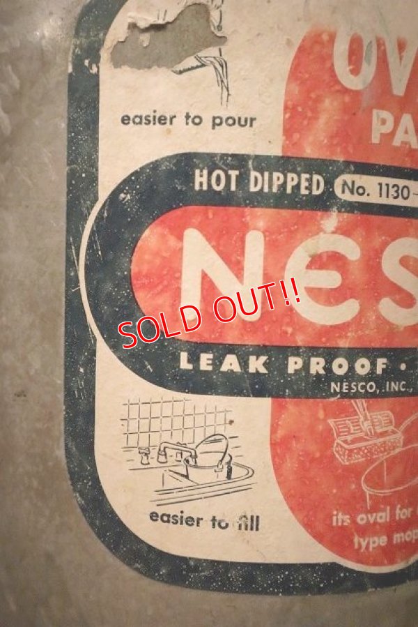 画像4: dp-230301-41 NESCO / Galvanized Oval Pail Bucket