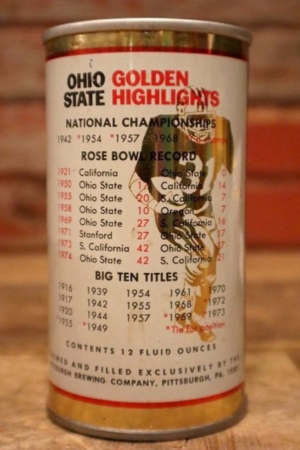 画像1: dp-230101-42 Gambrinus Beer / 1970's Ohio State Buckeyes Can