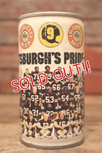 dp-230101-42 IRON CITY BEER / 1970's Pittsburgh Steelers Can