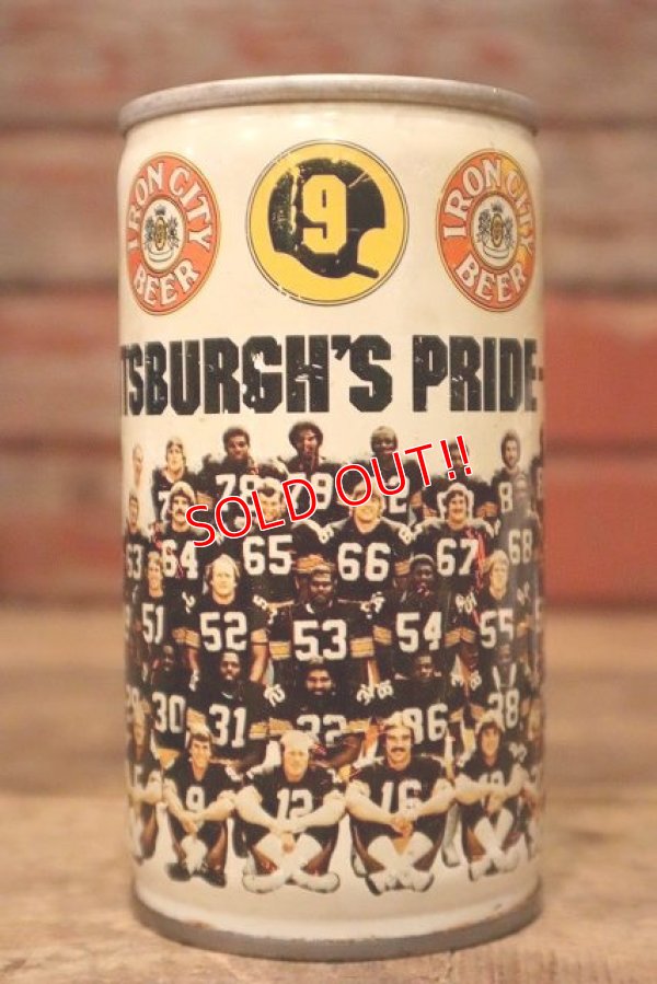 画像1: dp-230101-42 IRON CITY BEER / 1970's Pittsburgh Steelers Can