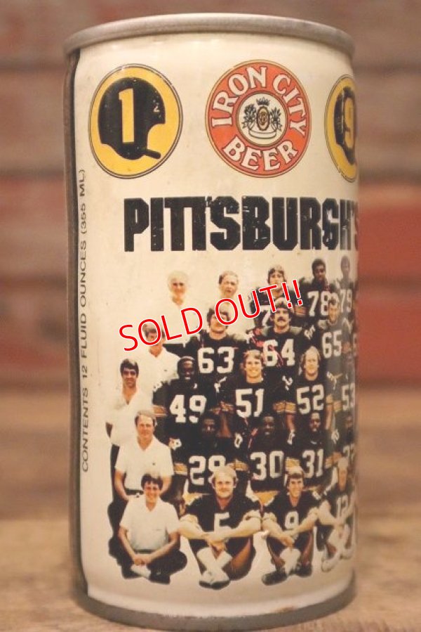 画像2: dp-230101-42 IRON CITY BEER / 1970's Pittsburgh Steelers Can