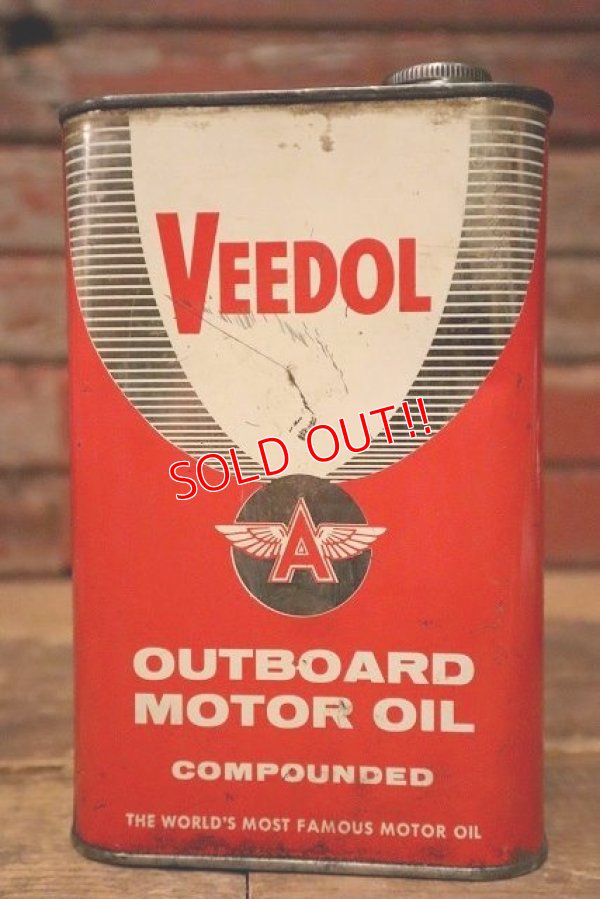 画像3: dp-230301-48 VEEDOL / OUTBOARD MOTOR OIL 1 U.S. Quart Can