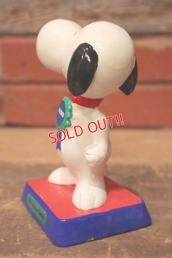 画像5: ct-230301-104 Snoopy / Determined 1970's Paper Mache Figure "It's hero time."