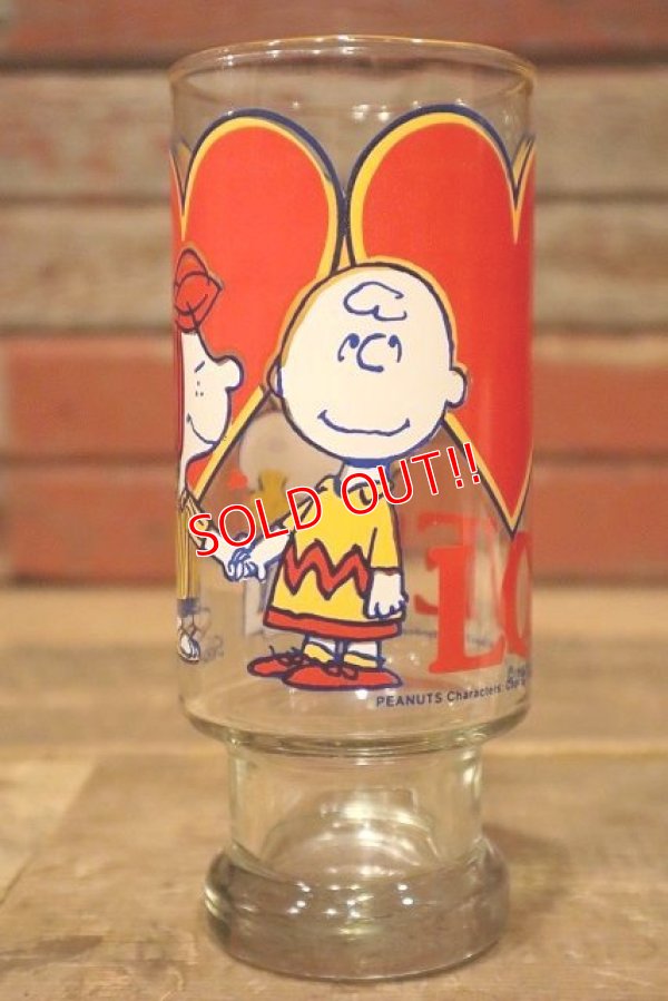 画像3: gs-230301-02 PEANUTS / Anchor Hocking 1970's Glass "LOVE!"