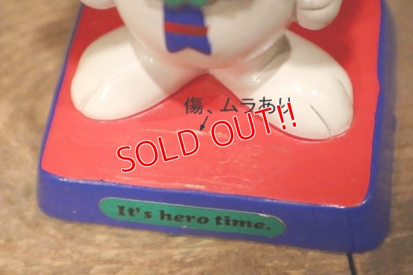 画像7: ct-230301-104 Snoopy / Determined 1970's Paper Mache Figure "It's hero time."