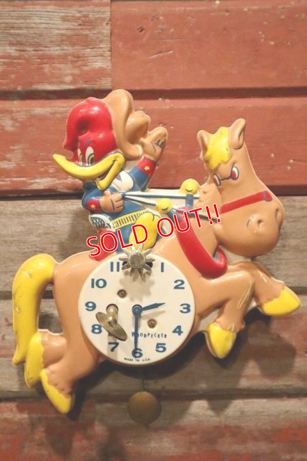 画像1: ct-230301-127 Woody Woodpecker / 1959 Wall Clock