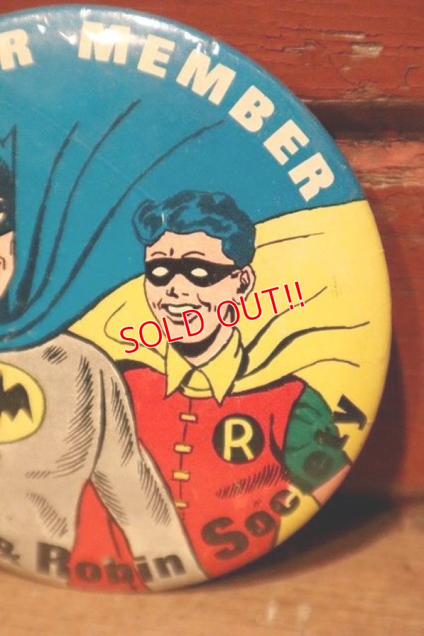 画像3: ct-230301-129 BATMAN & ROBIN / CHARTER MEMBER 1966 Pinback
