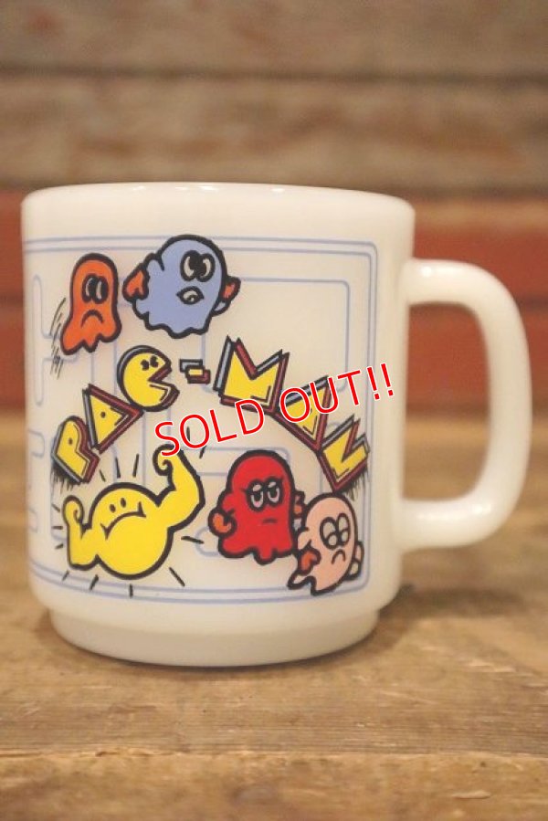 画像1: kt-230301-01 PAC-MAN / 1980's Glasbake Mug