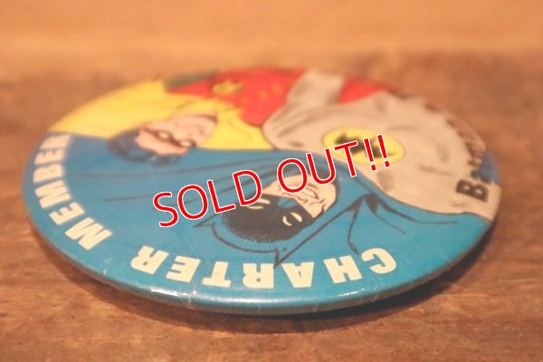 画像4: ct-230301-129 BATMAN & ROBIN / CHARTER MEMBER 1966 Pinback