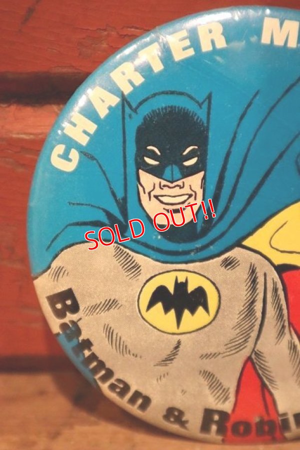 画像2: ct-230301-129 BATMAN & ROBIN / CHARTER MEMBER 1966 Pinback