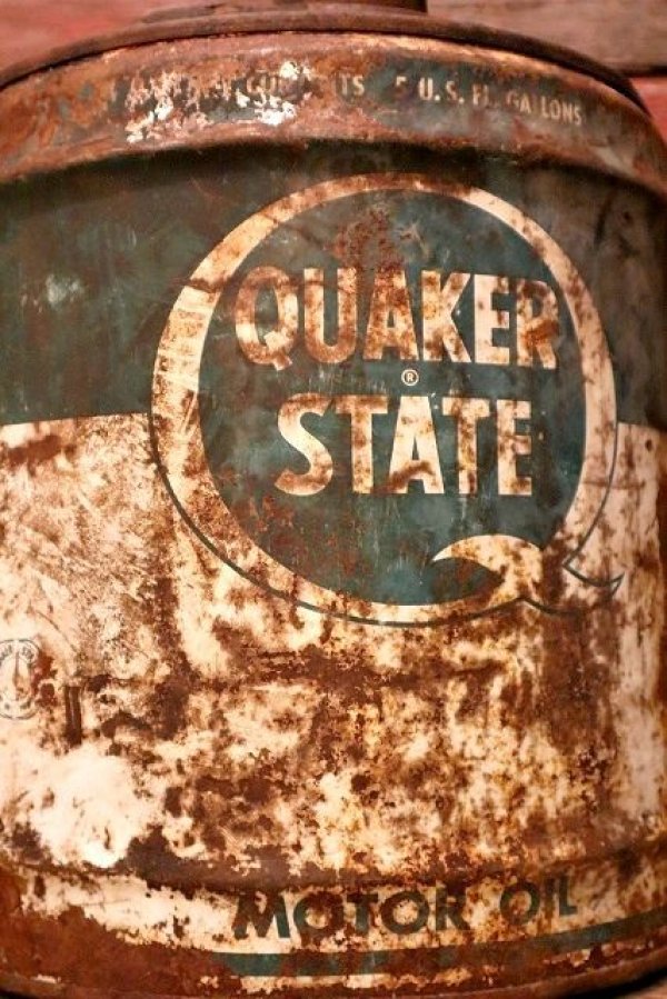 画像2: dp-230301-112 QUAKER STATE / 1970's 5 U.S.Gallons Oil Can