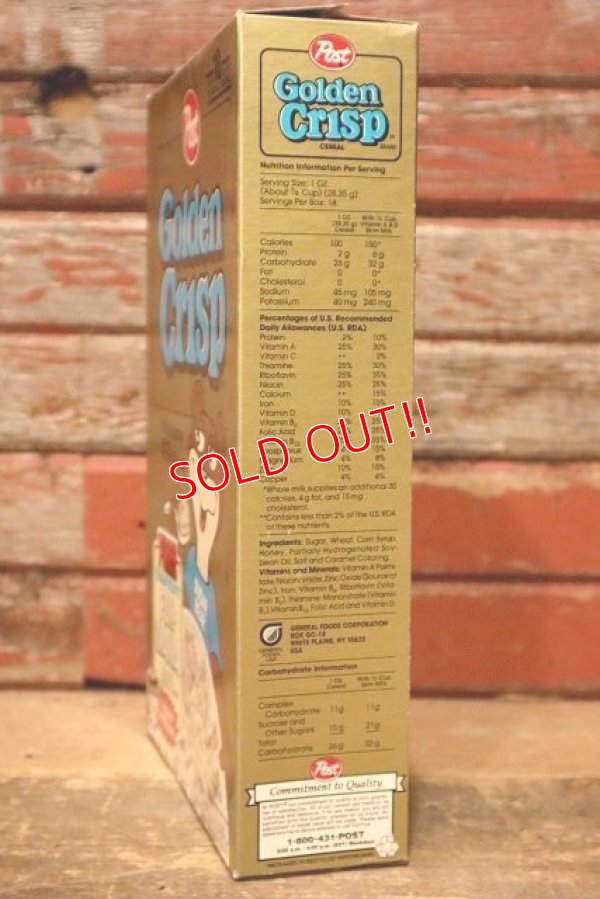 画像8: ct-230301-118 Post Golden Crisp / 1993 Sugar Bear Cereal Box