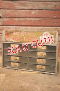 dp-230301-114 Old Hickory / Vintage Shoe Laces Store Counter Top Display