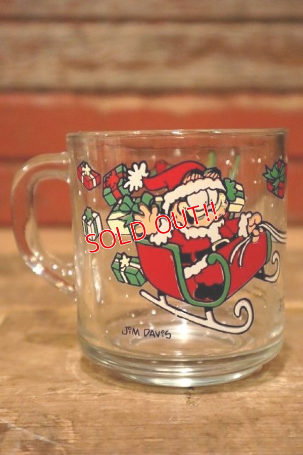 画像1: gs-230414-10 Garfiled & Odie / 1978 Christmas Glass Mug