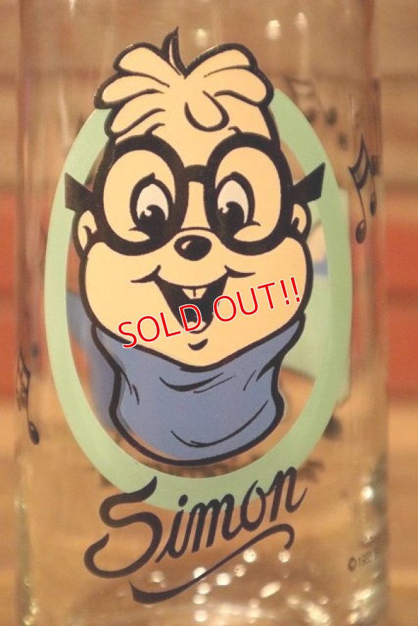 画像2: ct-230414-02 The Chipmunks / Simon 1980's Glass