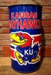 画像1: dp-230414-05 The University of Kansas / Jayhawks Tin Trash Box (1)