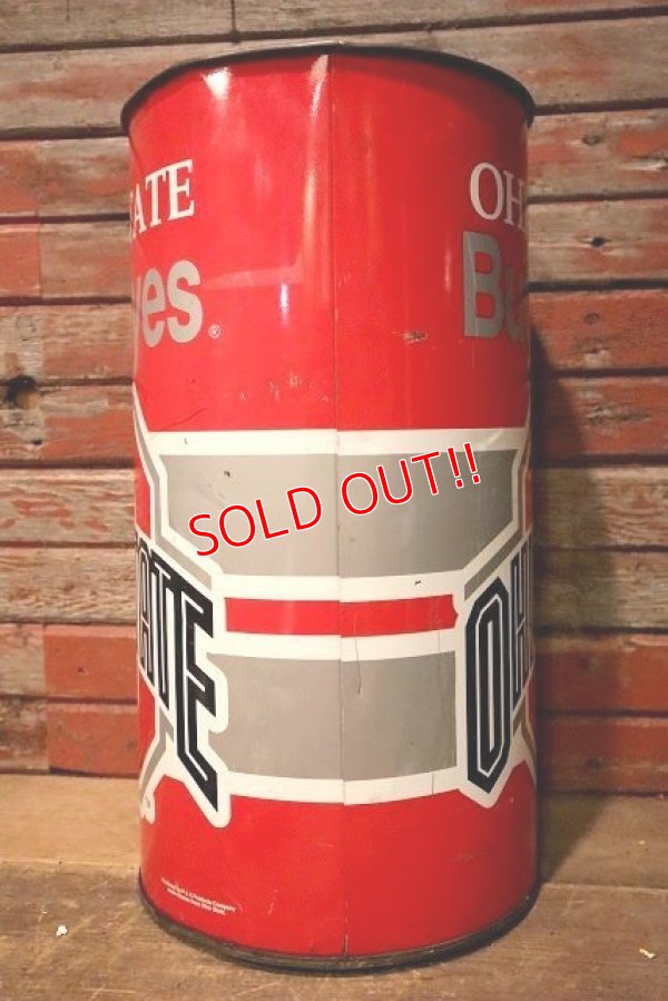 画像9: dp-230414-04 Ohio State University / Ohio State Buckeyes Tin Trash Box