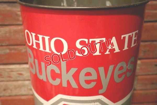 画像3: dp-230414-04 Ohio State University / Ohio State Buckeyes Tin Trash Box