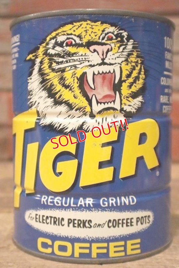 画像3: dp-230414-76 TIGER COFFEE / 1960's Tin Can