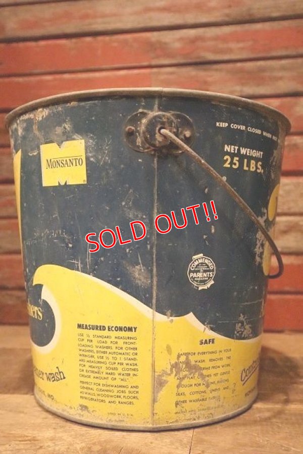 画像6: dp-230414-70 all / 1950's-1960's Laundry Detergent Galvanized Metal Bucket