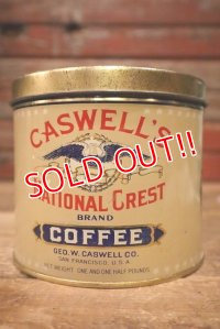 dp-230414-72 CASWELL'S NATIONAL CREST COFFEE / Vintage Tin Can