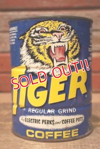 dp-230414-76 TIGER COFFEE / 1960's Tin Can