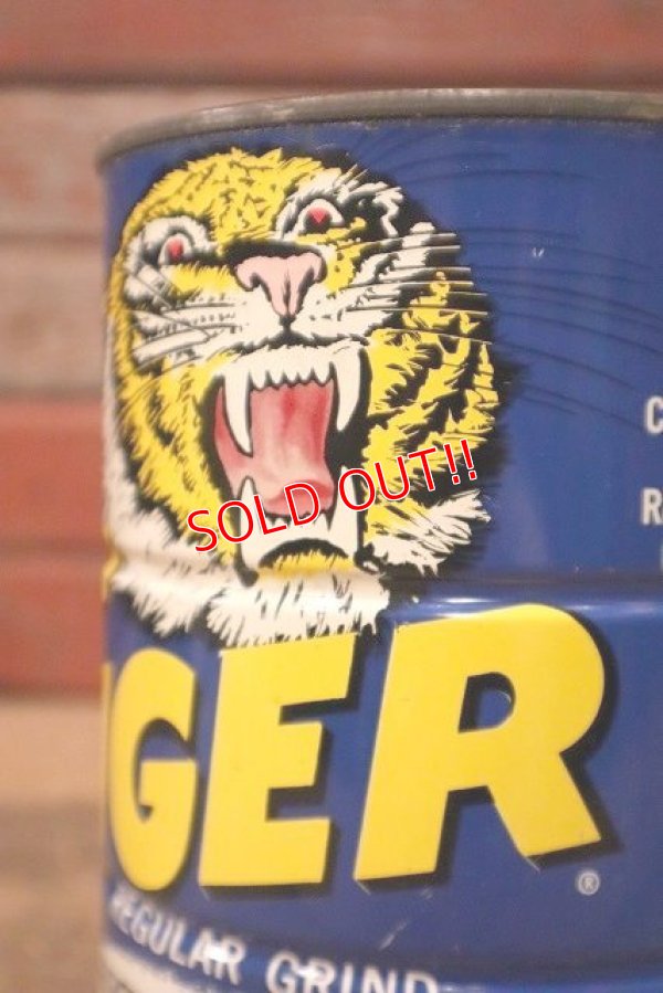 画像2: dp-230414-76 TIGER COFFEE / 1960's Tin Can