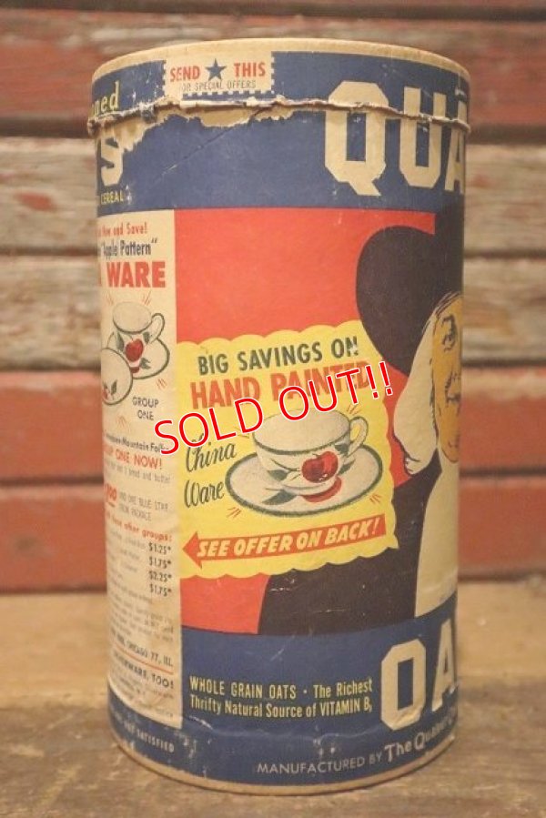 画像3: dp-230414-31 QUAKER OATS / 1960's Cardboard Tube Box