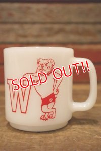 dp-230414-01 WILSON BULLDOGS / 1960's-1970's Glasbake Mug