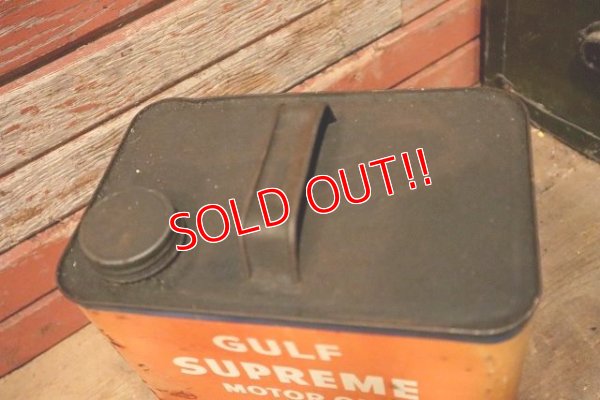 画像6: dp-230414-14 GULF / 1960's GULF SUPREME MOTOR OIL 2 U.S. Gallons Can