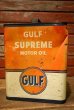 画像2: dp-230414-14 GULF / 1960's GULF SUPREME MOTOR OIL 2 U.S. Gallons Can (2)