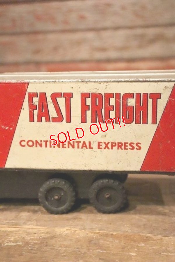 画像2: dp-230414-40 FAST FREIGHT CONTINENTAL EXPRESS / 1960's Ford Friction Truck Toy