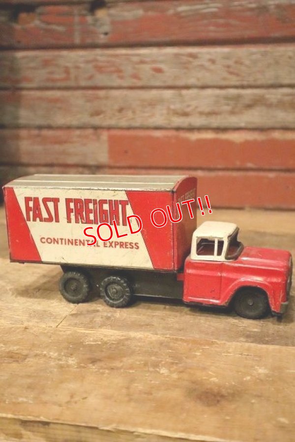 画像5: dp-230414-40 FAST FREIGHT CONTINENTAL EXPRESS / 1960's Ford Friction Truck Toy