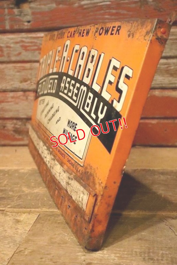 画像5: dp-230301-15 TRIPLE-A-CABLES / Vintage Metal Sign