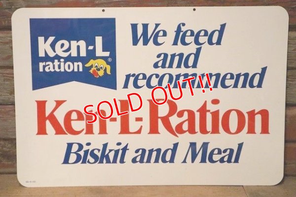 画像1: dp-230401-49 Ken-L-Ration / 1960's Plastic Sign