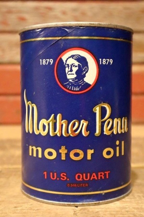画像1: dp-220301-67 Mother Penn MOTOR OIL / One U.S. Quart Can Bank