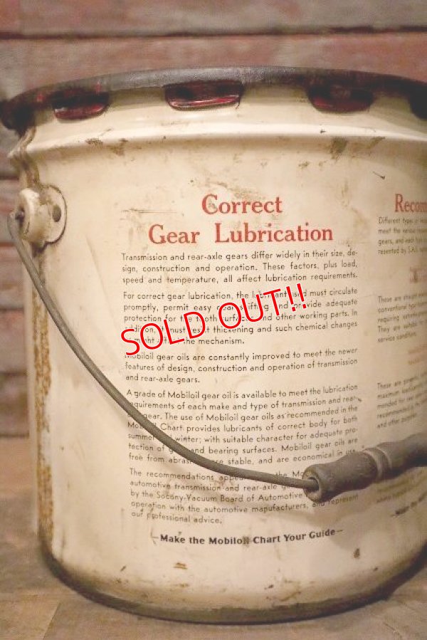 画像4: dp-230401-19 Mobiloil / 1940's-1950's 5 U.S. GALLONS OIL CAN