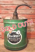 dp-230401-20 CONOCO / SUPER V MOTOR OIL1950's-1960's 5 U.S. GALLONS OIL CAN