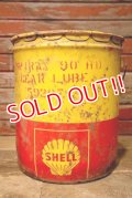dp-230401-42 SHELL / 1960's 5 U.S. GALLONS OIL CAN