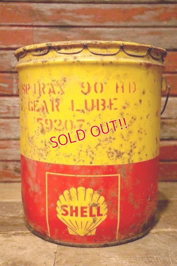 画像1: dp-230401-42 SHELL / 1960's 5 U.S. GALLONS OIL CAN