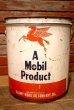 画像1: dp-230401-16 Mobil / 1950's 5 U.S. GALLONS OIL CAN (1)