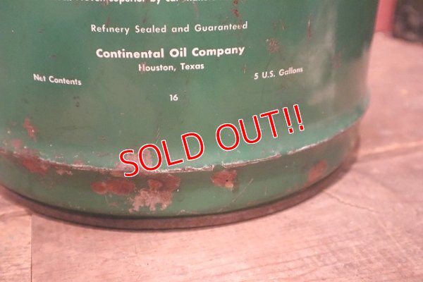 画像6: dp-230401-20 CONOCO / SUPER V MOTOR OIL1950's-1960's 5 U.S. GALLONS OIL CAN