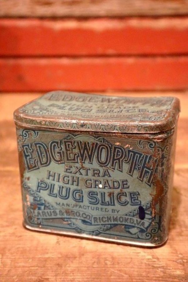 画像1: dp-230401-09 EDGEWORTH / PLUG SLICE Vintage Tin Can