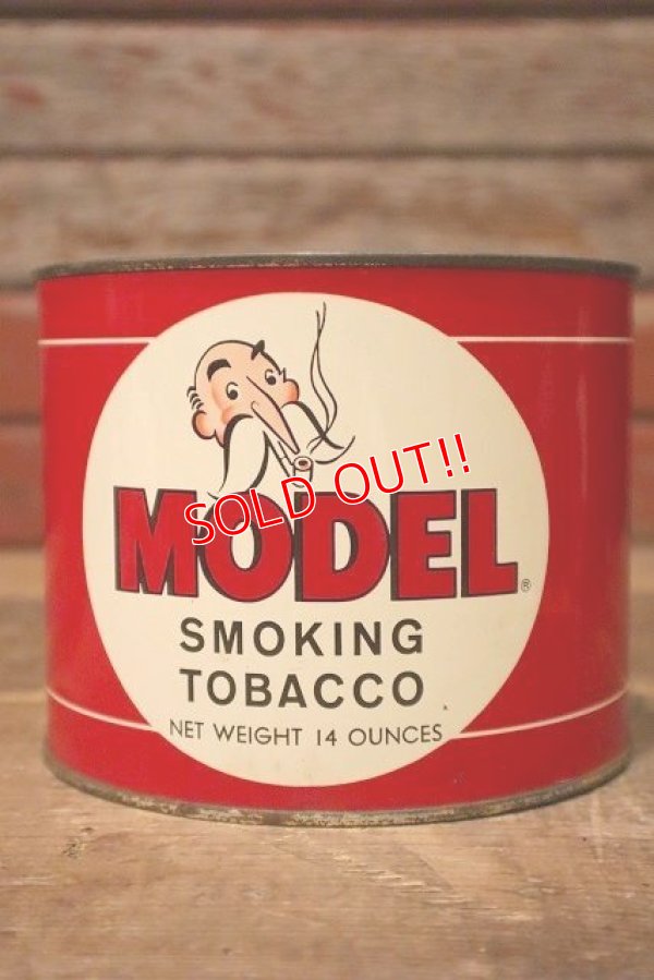画像1: dp-230414-79 MODEL Smoking Tobacco / Vintage Tin Can