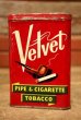 画像1: dp-230401-02 Velvet / 1940's-1950's Pipe & Cigarette Tobacco Can (1)