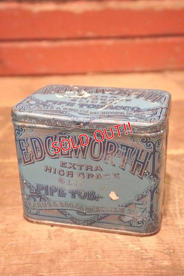 画像1: dp-230401-08 EDGEWORTH / PIPE TOCACCO Vintage Tin Can