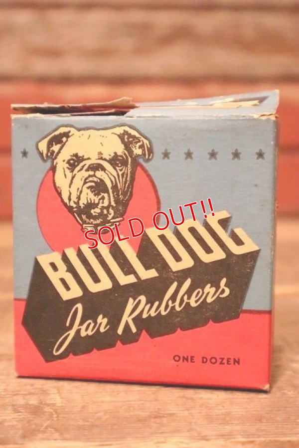 画像1: dp-230414-19 BOSTON WOVEN HOSE & COMPANY / 1940's BULLDOG Jar Rubbers