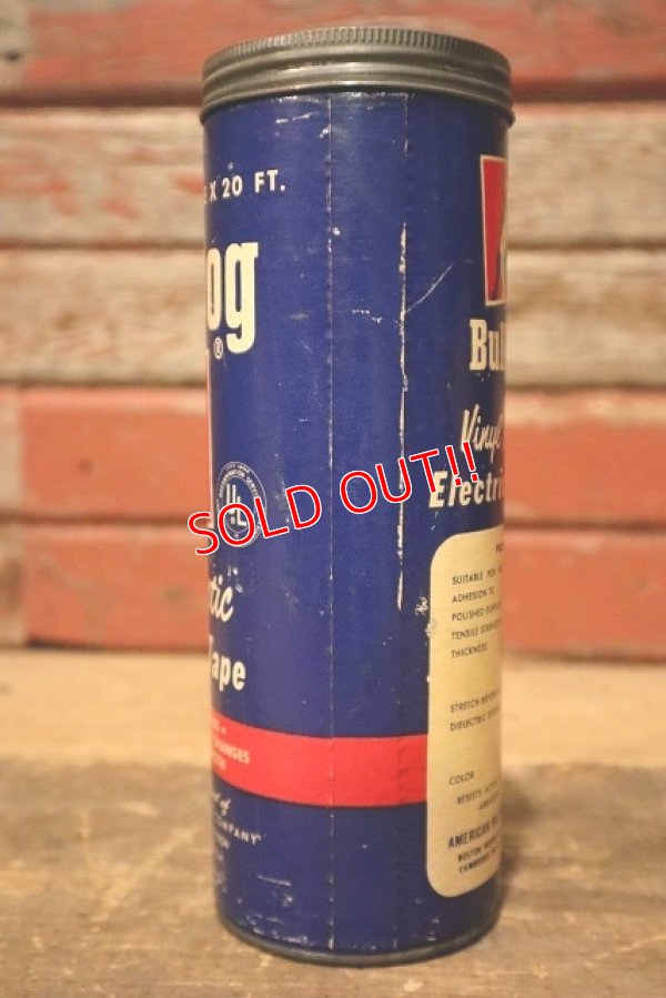 画像4: dp-230414-23 AMERICAN BILTRITE RUBBER COMPANY / 1950's BULLDOG Vinyl Plastic Electrical Tape Box