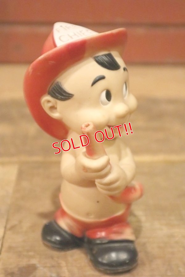 画像2: ct-230414-49 Unknown / 1950's-1960's Fire Chief Boy Squeaky Doll