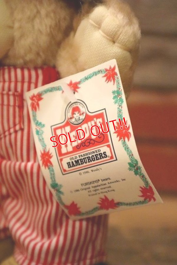 画像6: ct-230414-02 WENDY'S / 1986 Furskins Bear Plush Doll "Dudley Furskin"